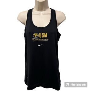 Nike University of Southern Mississippi razor back tank top "Golden Eagles" M.